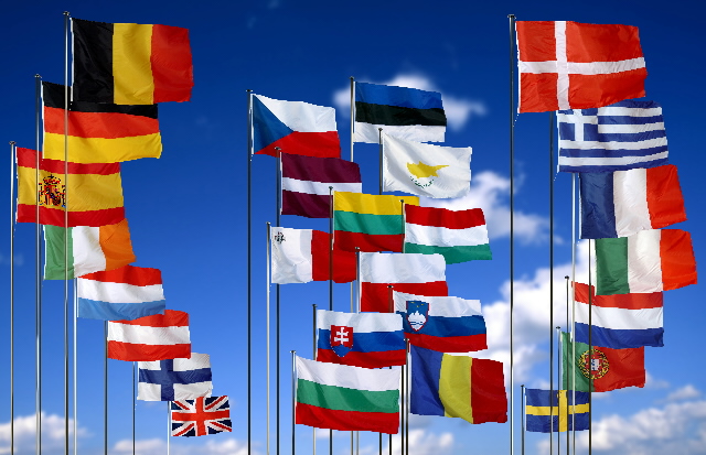 Banderas de los países de la Unión Europea
